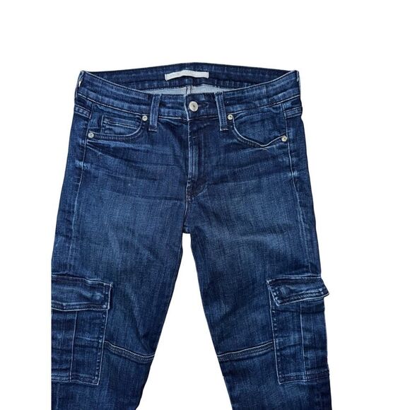 Vince Cargo Dark Wash Ankle Zipper Bottom Jeans - Size 28” - Picture 2 of 10